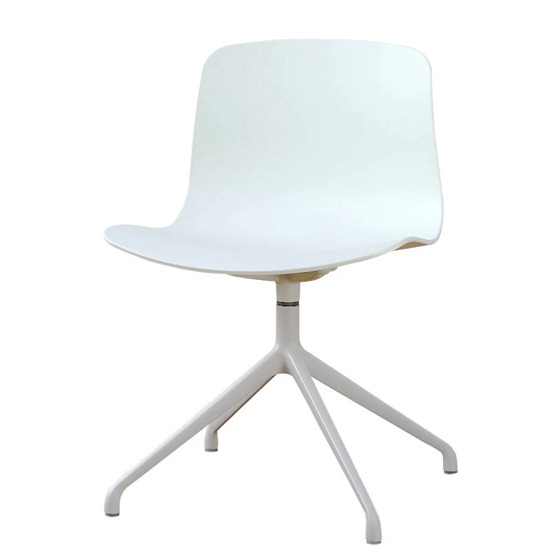 Современный простой металлический пластиковый стул вращающийся для переговоров из алюминиевого сплава гостиной столовой обеденного