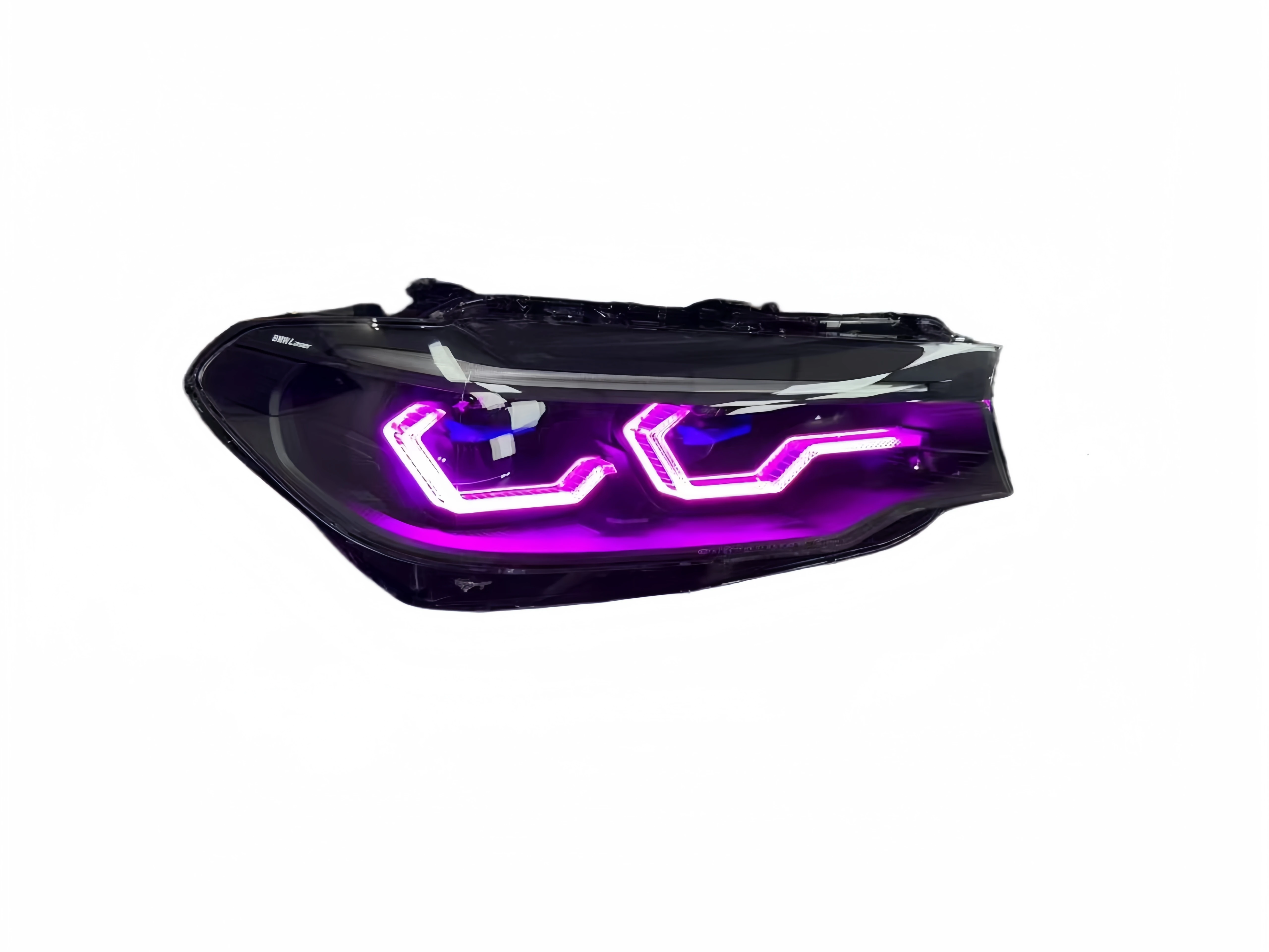 For BMW G30 has four low beams, eight high beams, and two colors that can be freely switched between headlights