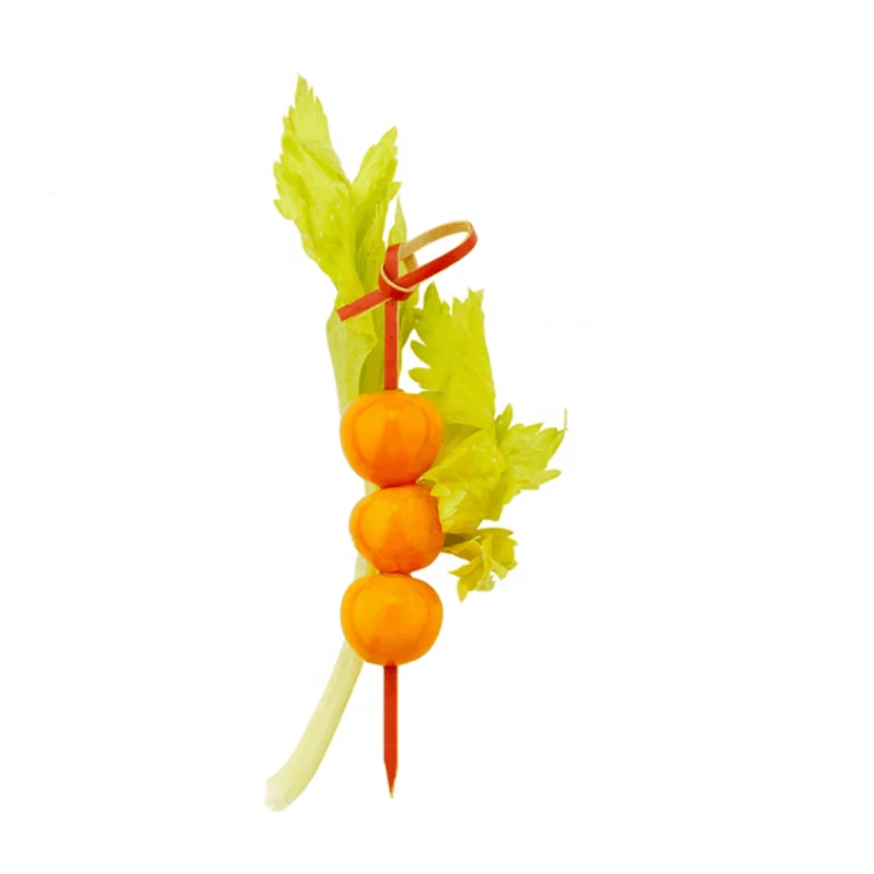 1000 Disposable Skewer Picks Biodegradable Knotted Natural Bamboo