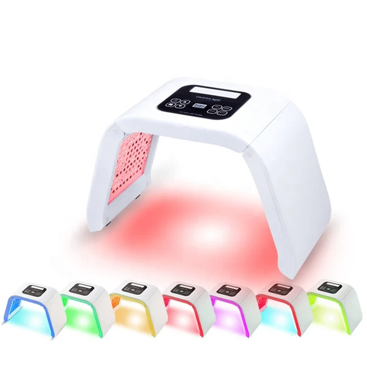 Spa Led Lamp With Mist Spray Skin Care Water Mist Spray Facial  Colorful Led Light Therapy Skin Rejuvenation Machine