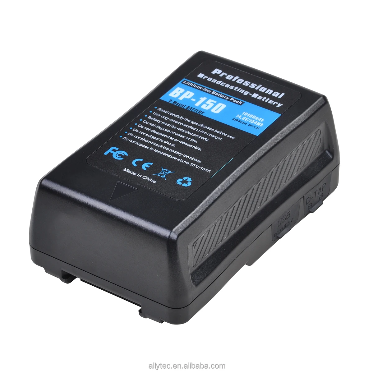 BP-150W V-lock Battery BP150W BP-150 V-mount battery for Panasonic HDW-800P PDW-850 DSR-250P 600P 650P for  LG battery Cell