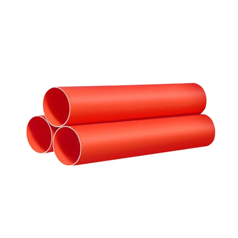 Высококачественная оранжевая Электрическая защита CPVC круглая труба гладкая поверхность с отличной мощностью выхлопных газов конкурентоспособная цена