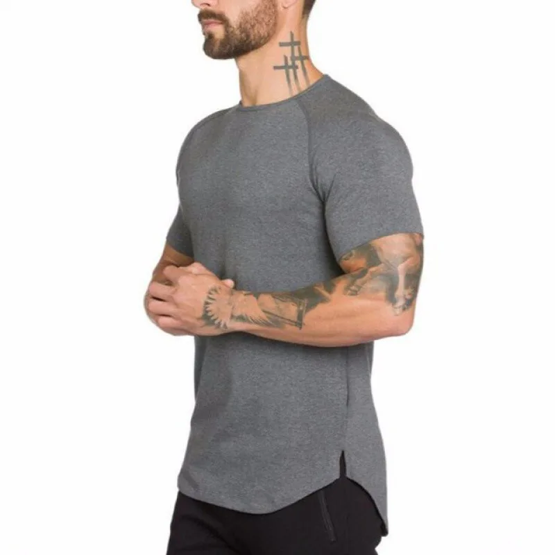 Wholesale Blank Gym Slim Fit T Shirts  Men Sport Tee Shirt
