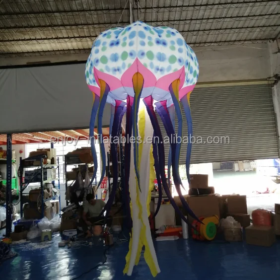 Inflatable stars, planets, jellyfish, lighting products party decorations
