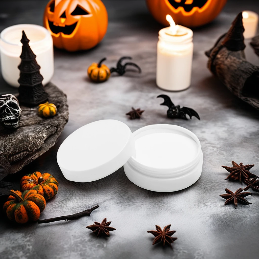 30G White Round Professional Vegan And Cruelty Free Oil BasedBody Art Face Paints Kids Carnival