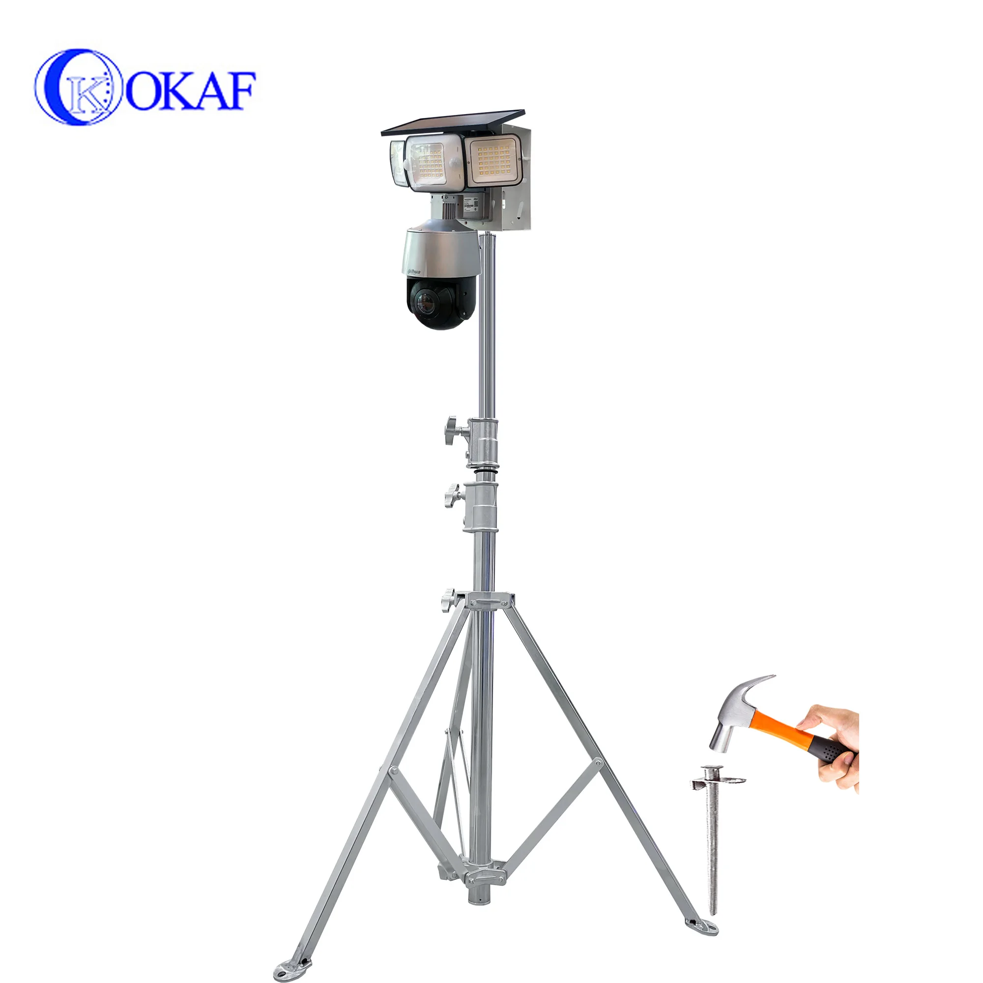 Portable IP Surveillance Dome Camera Mobile 4G HD Illuminated Camera CCTV Rapid Deployment Camera With Built-in Battery Tripod