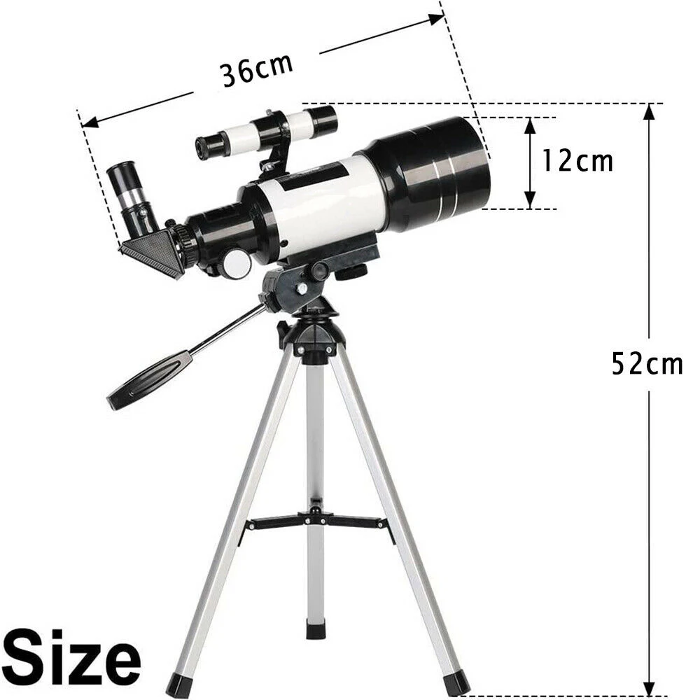 Astronomical Telescope F30070 150X Zoom HD Outdoor Monocular With Tripod For Children Observation Scope Gift