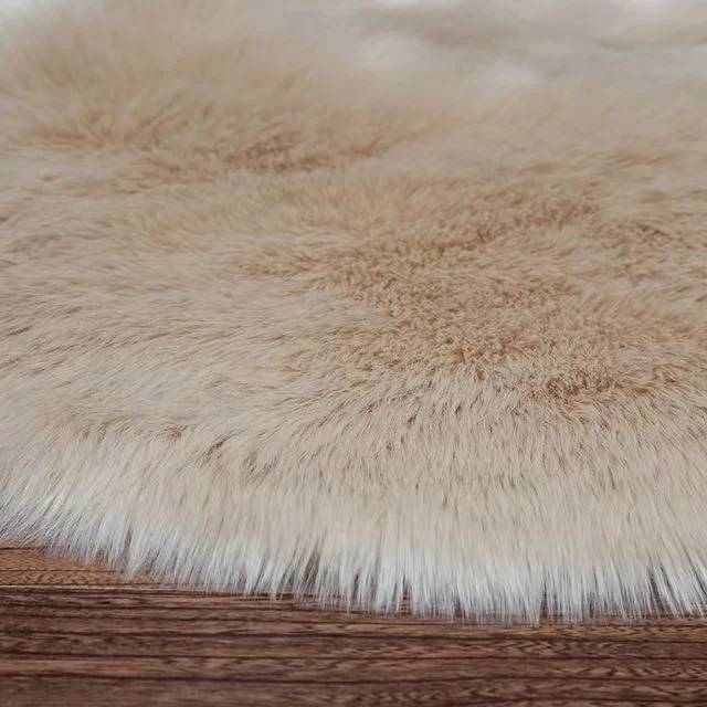 Wholesale Warmly  Custom Size plush Carpets Round Fur Rugs Soft  Floor Shaggy hallway rug and carpet for home living room