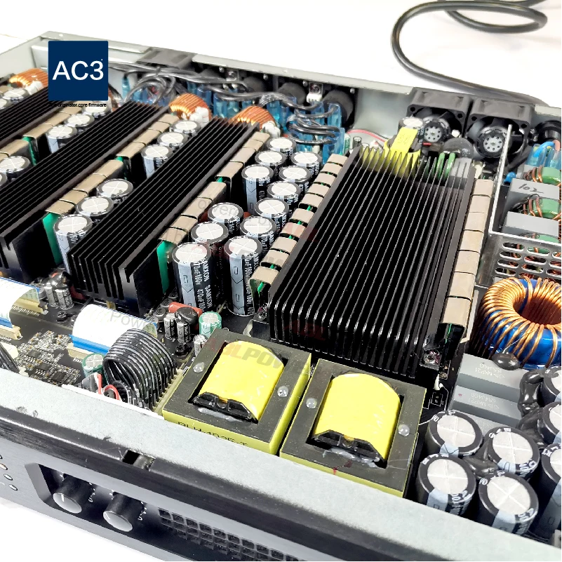 Professional 1200W*4 power amp 1U class d sound digital power amplifier