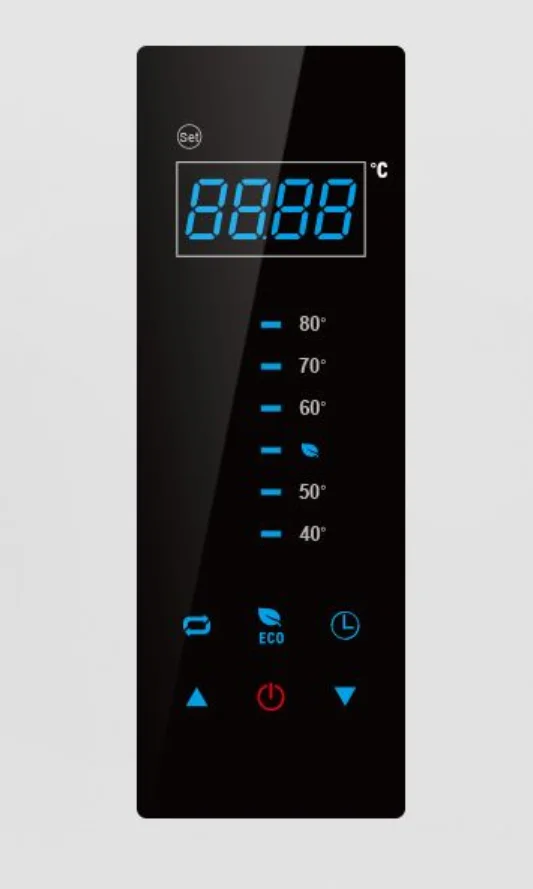 Temperature Display 30L 50L 80L 100L Vertical Flat Enamel Double Tank Shower Geyser Storage Electric Water Heater