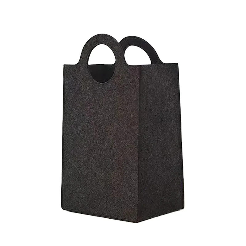 Tube Design Extra XL size Large Collapsible Hamper Felt laundry bag basket for household storage