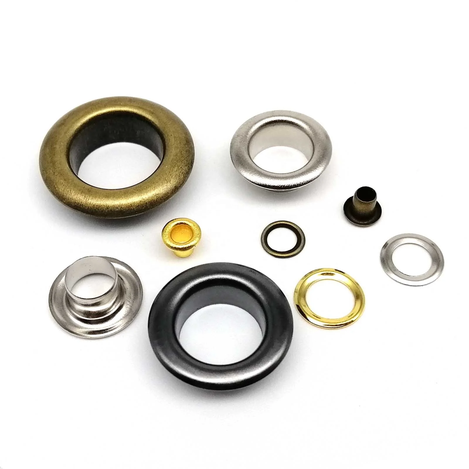 2.5-12mm High Quality Metal Eyelet With Washer Grommet Ring Air Hole Rivet For Leather Bag Shoes Belt Cap Clothes 4 Color