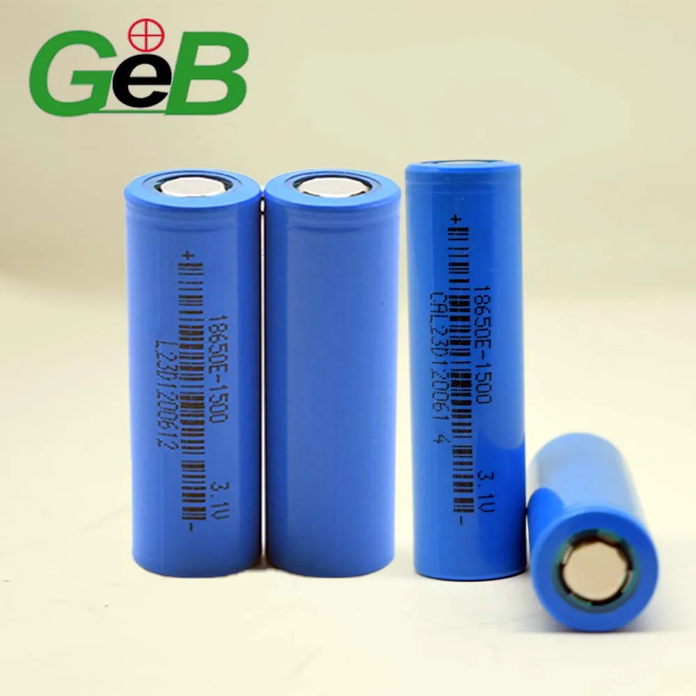 GEB Hot Sell 18650 Sodium Ion 3.1V 1500mAh Cylindrical Battery 1300mAh 3000mAh