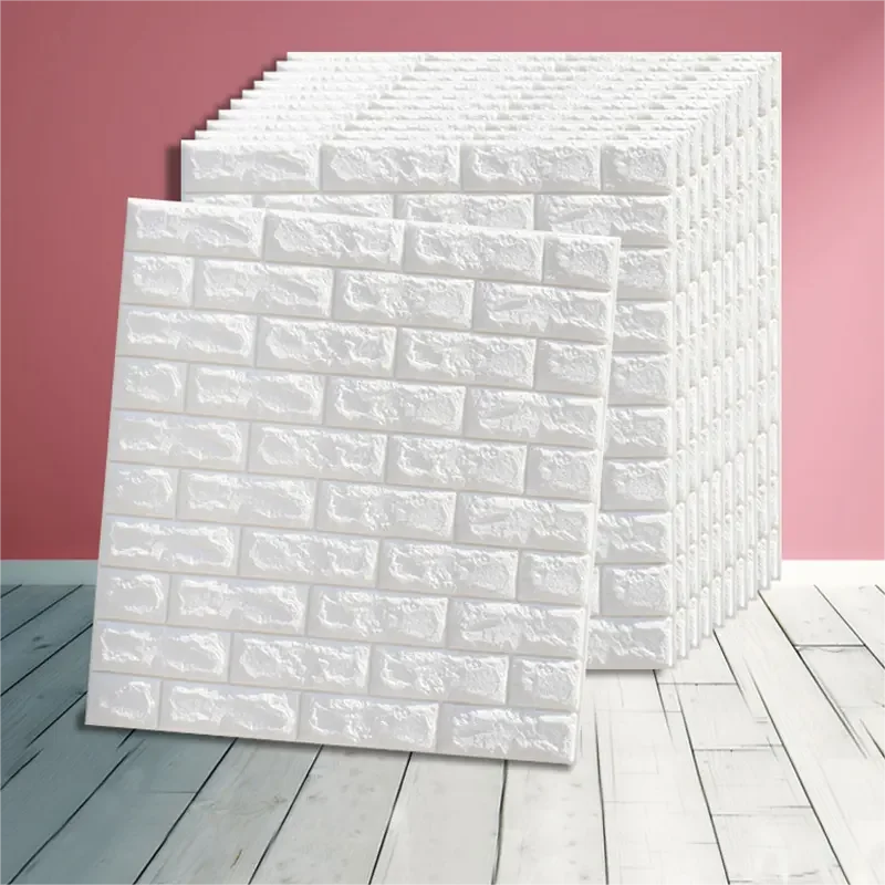 New Products Foam Wall Stickers Pattern PE Self Adhesive 3D Wallpaper for Living Room