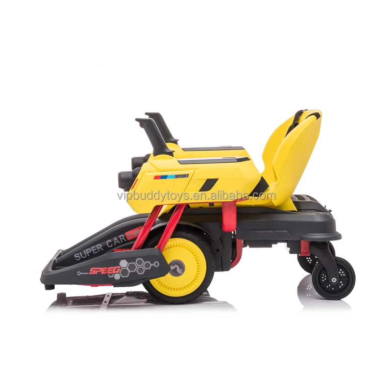2022 New Hottest Kids Electric Ride on Robot Mecha Chariot Combat Vehicle Children Drift Car Kart Plastic Material Ride Car Kids