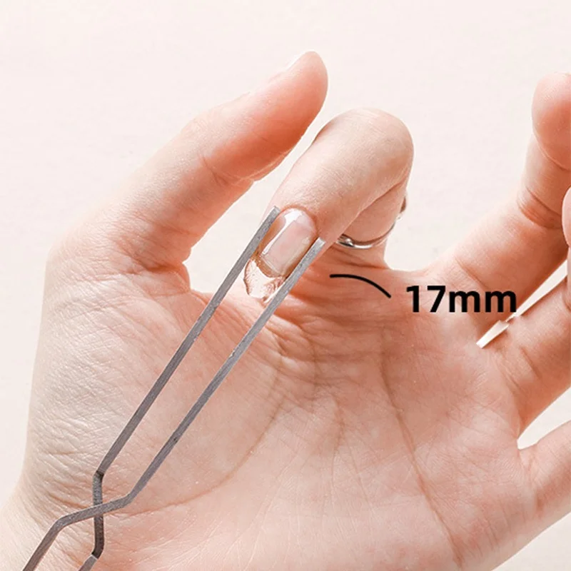 Nail Art Shaping Clip Cross Lock Tweezers Manicure Tool UV Gel Tool Multi-Function Stainless Steel Nipper Picking Up Nail Clip