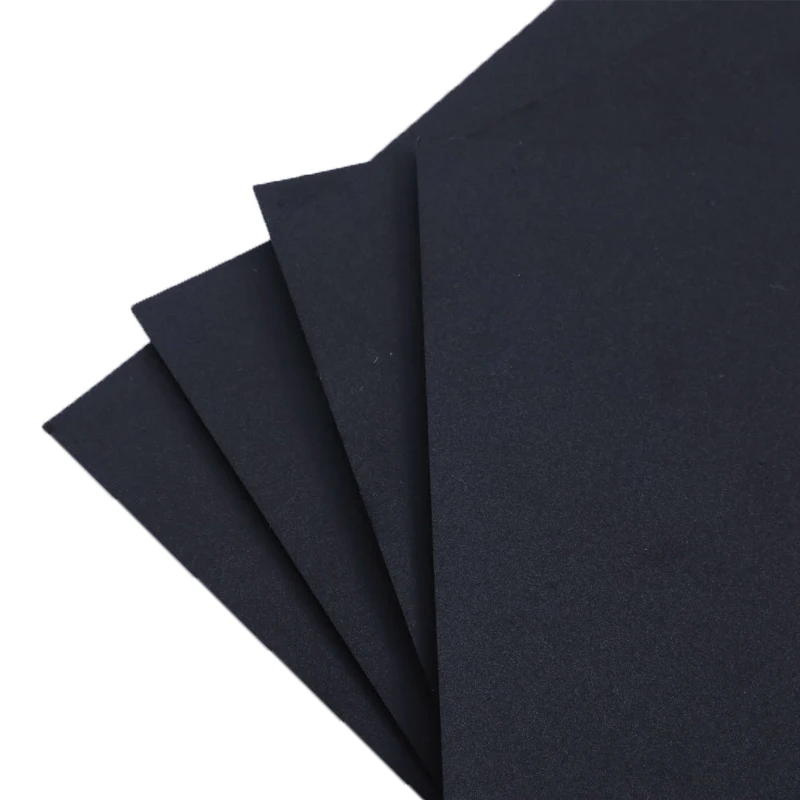 Factory straight hair plastic solid board acid and alkali resistant polypropylene black frosted matte roll material