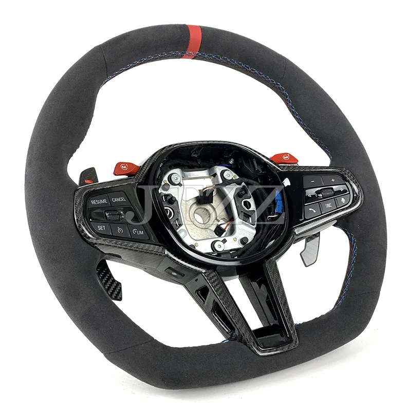 For BMW CS G Series F30 G20 G22 G23 G26 G80 G81 G30 G32 G34 G36 M3 M4 M5 M Sport Carbon Fiber Steering Wheel 2020 2021 2022 2023