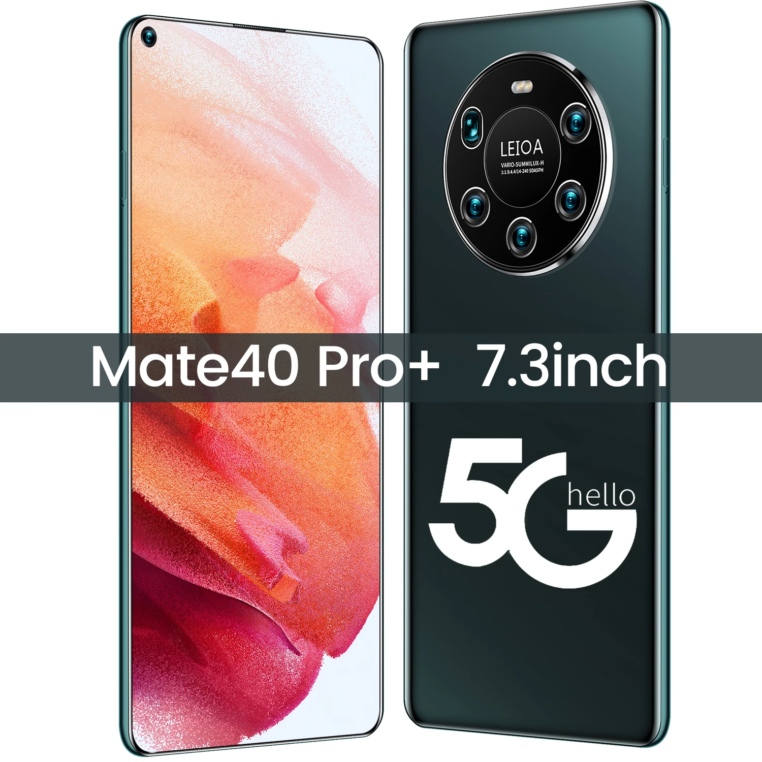 High quality  HUA Wei mate 40 pro mobile phone 8GB+512GB camera cellphone HD full screen cheap mobile phone