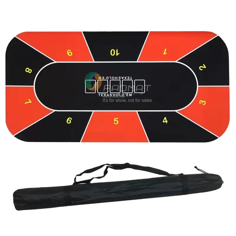 Big Sublimation Multi-Game Poker Mat Durable Stitching Poker Mat