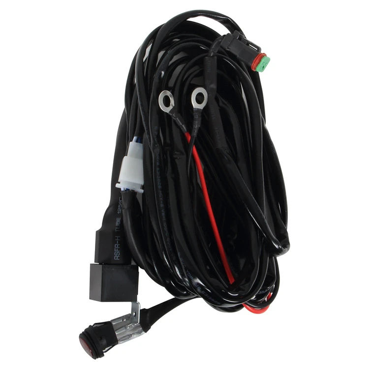 NEWWIND Led Headlamp Power Supply Reinforcement for Motorcycle Truck Car ATV UTV Relay Wiring Harness Kit for LED Fog Light Bar