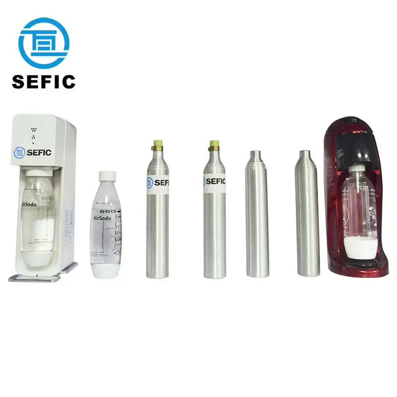 SEFIC 0.6L Small Co2 Cartridge Cylinder Co2 Tank for Kitchen Soda Water Use