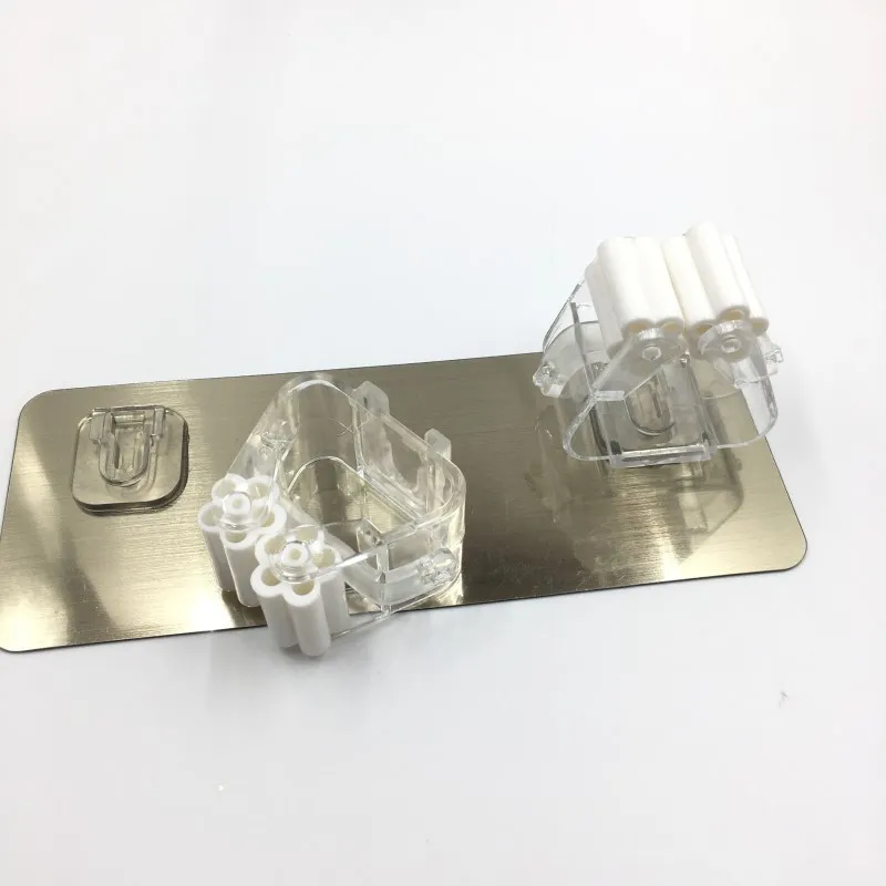 
Samanl made wholesale hot sale single packing two colors wall mounted home plastic broom mop holder 