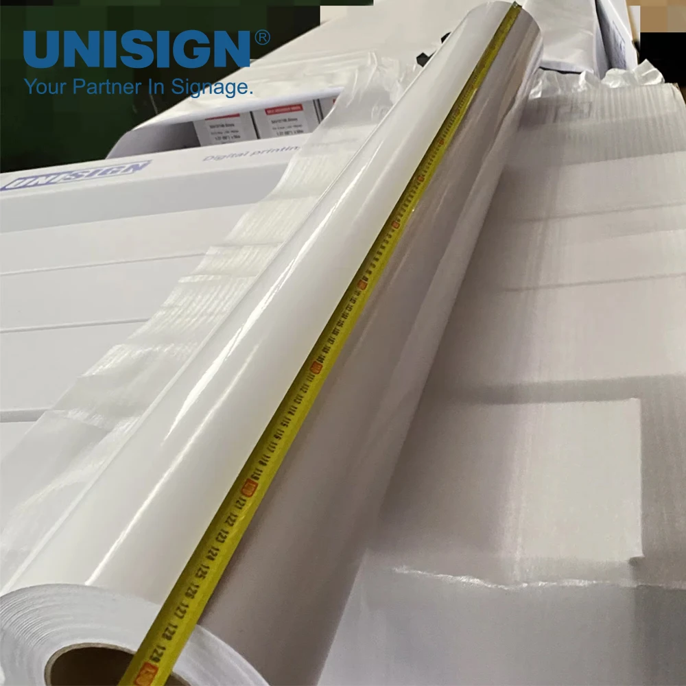 Inkjet Digital Printing Glossy Matte Eco Solvent Printable Self Adhesive Vinyl Roll Bubble Free Sticker For Sticker Machine