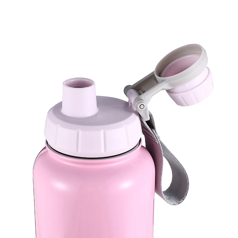 New-Design 2-in-1 Outdoor Sports Drink Water Bottle Bottom Double Wall Vacuum with Storage Custom Logo for Travel