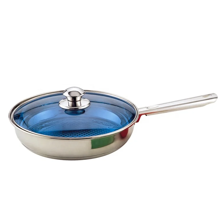 Belly Shape 24cm Stainless Steel Non Stick Frying Pan Cookware Non-stick Frypan