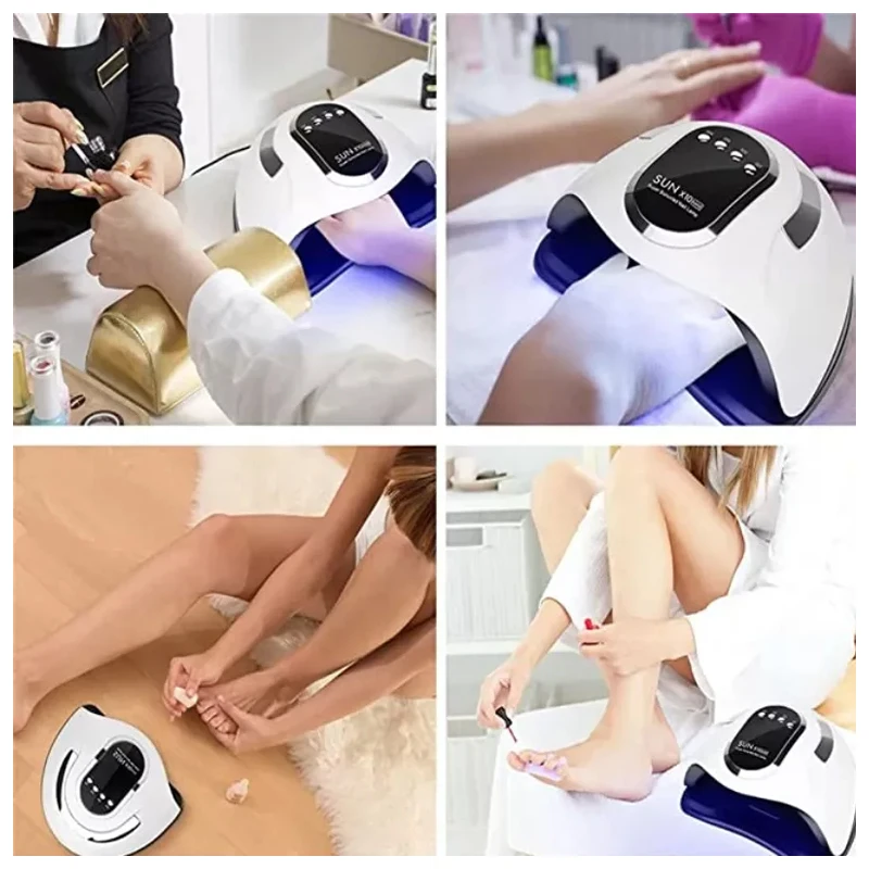 OEM Customized New Design 280w Sun X10 Max 66LEDS Smart Touch Quick Drying Professional Portable Nail Dryer Nail UV LED Lamp