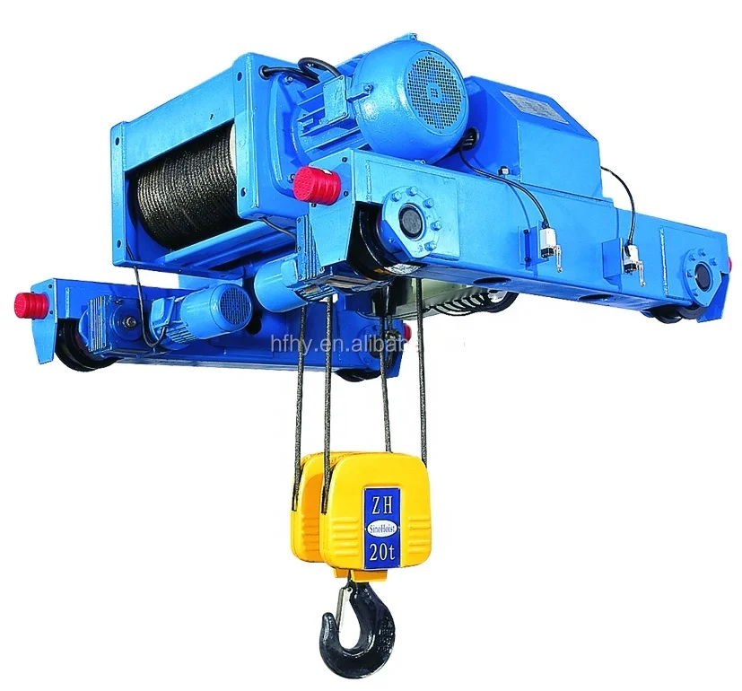CE certificate double girder hoist twin beam bridge travelling crane electric wire rope hoist 10t 12m manufacturer