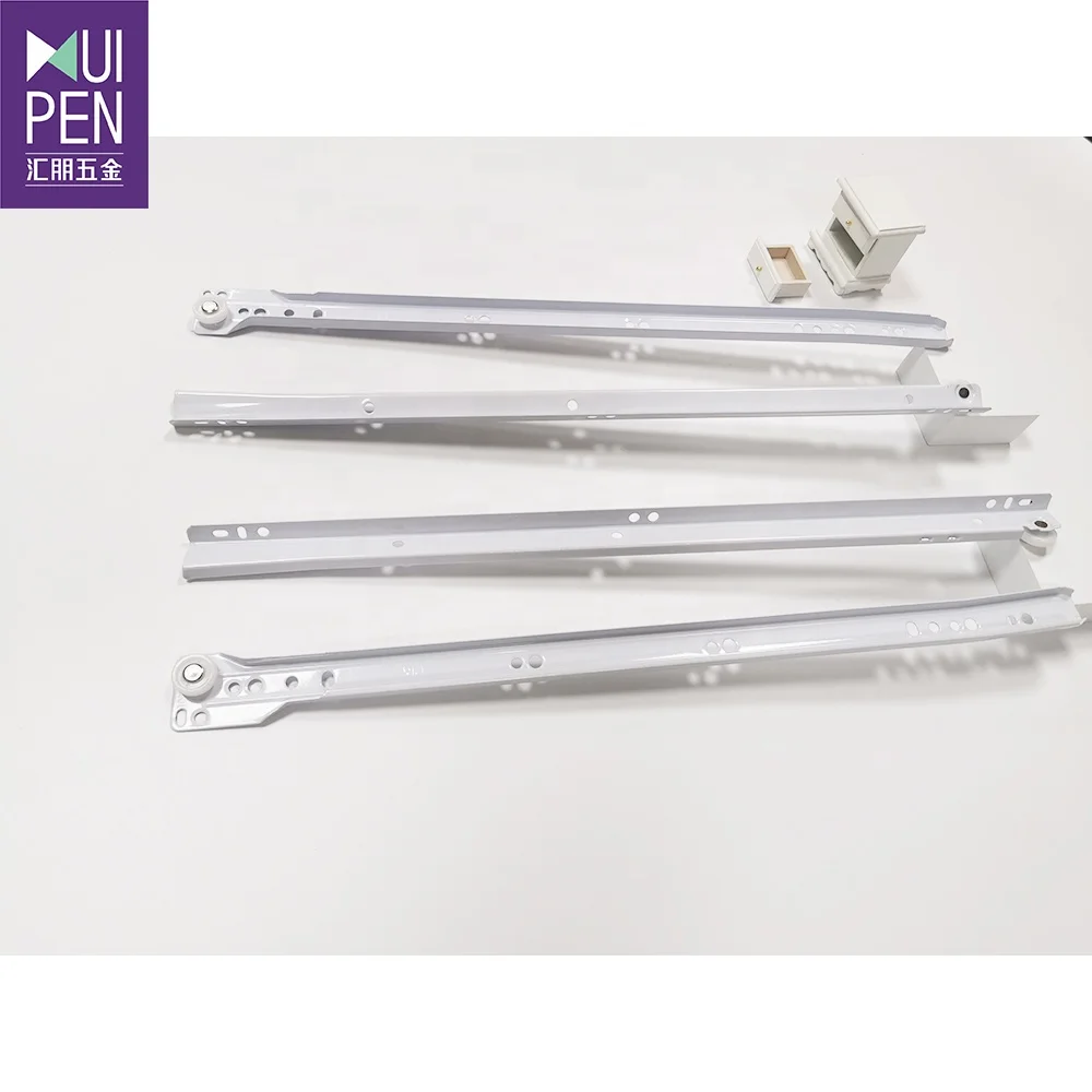 Factory price good quality epoxy powder coating paint Home Kitchen Cabinet Drawer Slides Hardware Telescopic Channel Rails Slide
