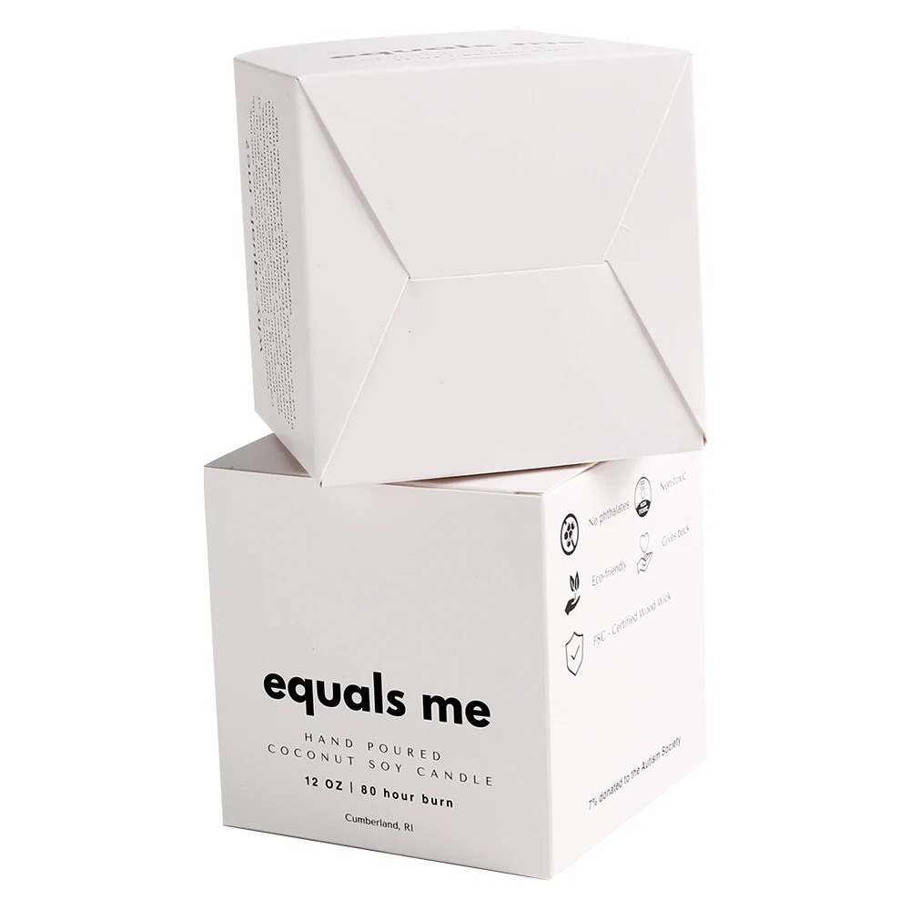 Luxury Custom Candle Box Packaging 10oz 8oz  Boxes Hard Cardboard Luxury Gift Box For Candles