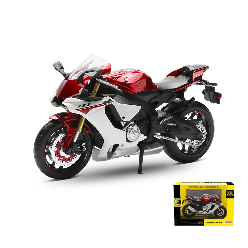 CCA 1:12 YAMAHA YZF-R1 игрушечный мотоцикл Caipo MSZ, металлическая модель 1/12, гоночная Спортивная миниатюрная коллекция, подарок для мальчиков