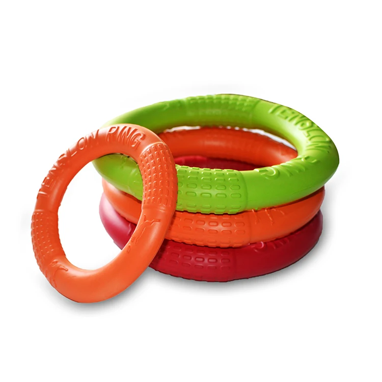 Amazon Best Seller Bite Resistant Chewing Teeth Cleaning EVA Pet Dog Toy Ring