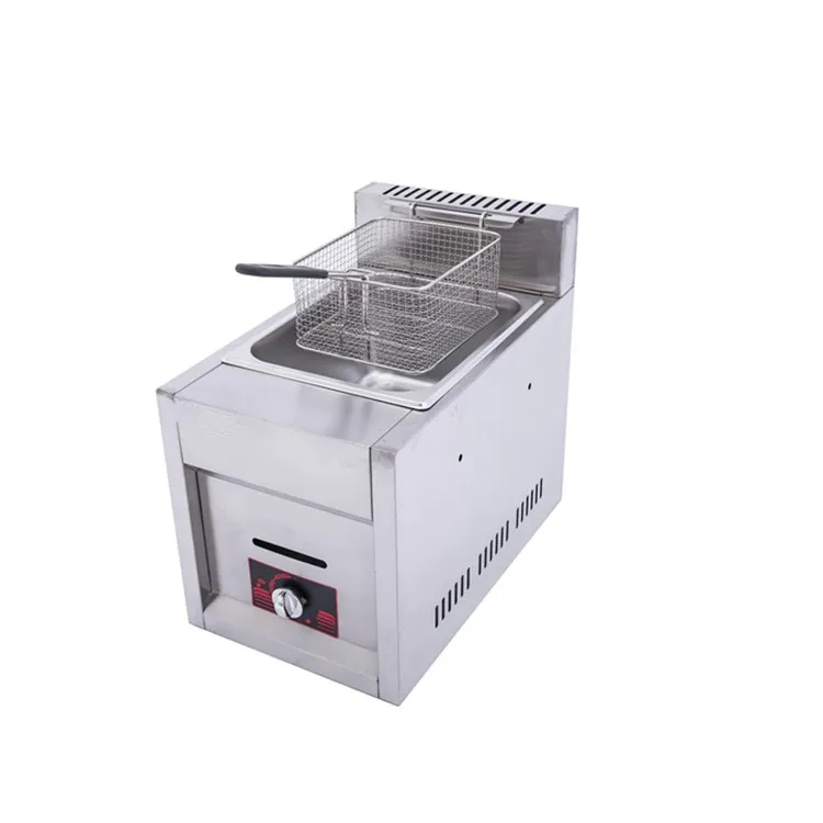 Commercial Stainless Steel Restaurant Gas Powered Deep Fryer