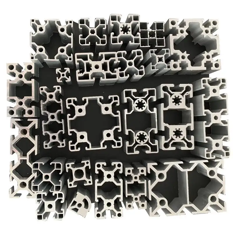 China supplier factory 2020 3030 4040 4080 custom industrial aluminum t slot aluminium profiles