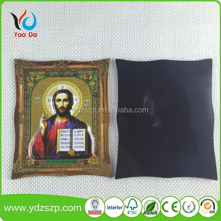 Promotional souvenir 3D custom epoxy holiday gift Christ Jesus story fridge magnet