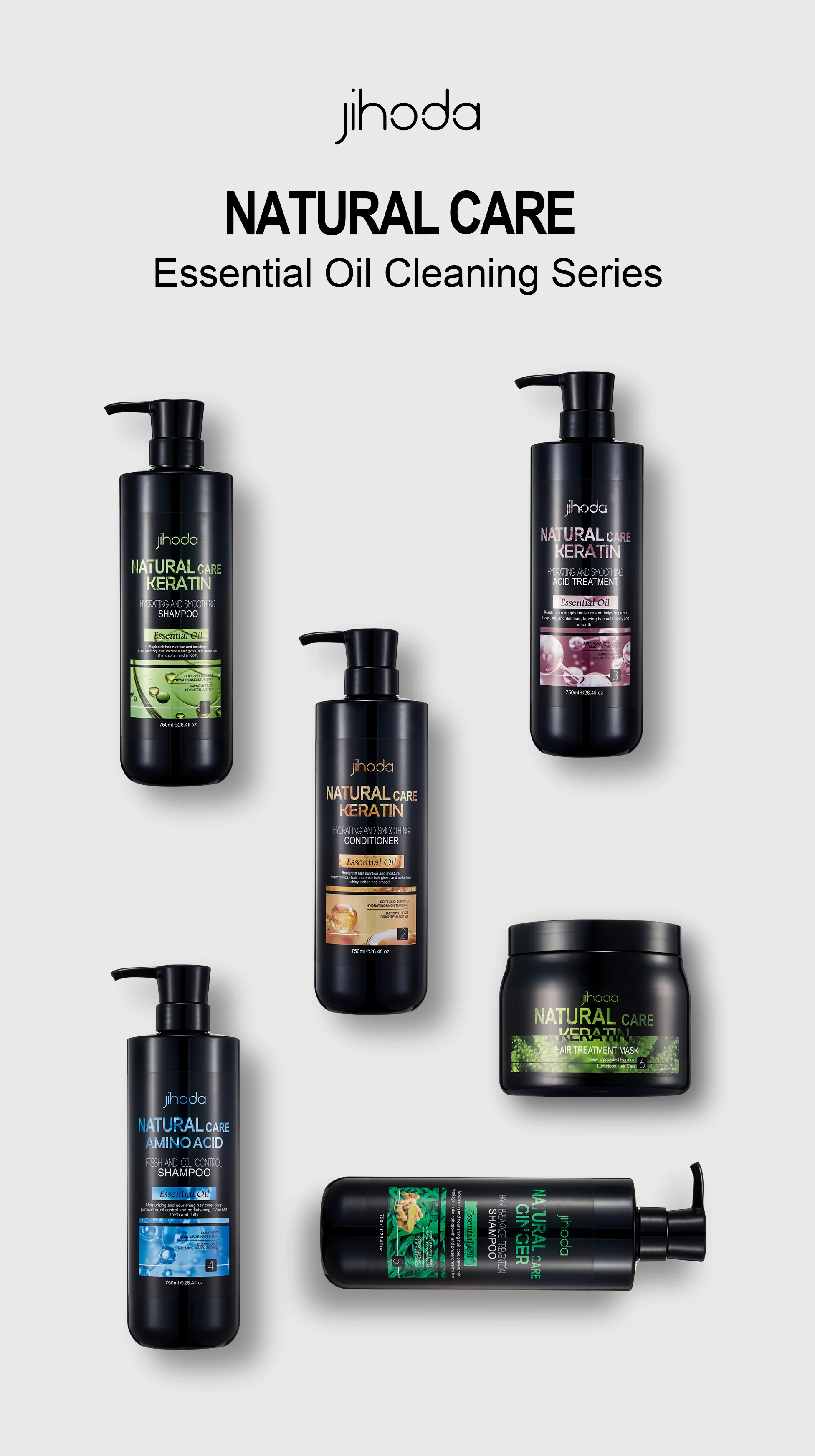 Private Label Wholesale Keratin Shampoo &Conditioner for Care for Scalp Care Repairs Dryness Make Hair Shiny and Smooth