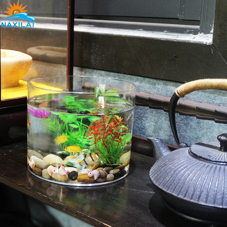 
NAXIALI Aquarium Live Fish High Quality Glowing Ocean Aquarium Acrylic Water Table Aquarium Acrylic Fish Tank 
