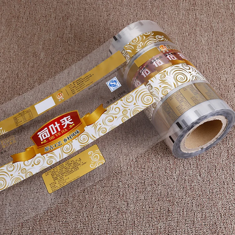 Factory Prices Candy Potato Chips Packaging Film Roll Pe Pet Laminated Film Customized Plastic Film Roll  For Food Packaging