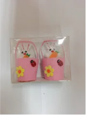 Hot Selling Lovely Easter Basket Easter Bunny Rabbit Decoration Set