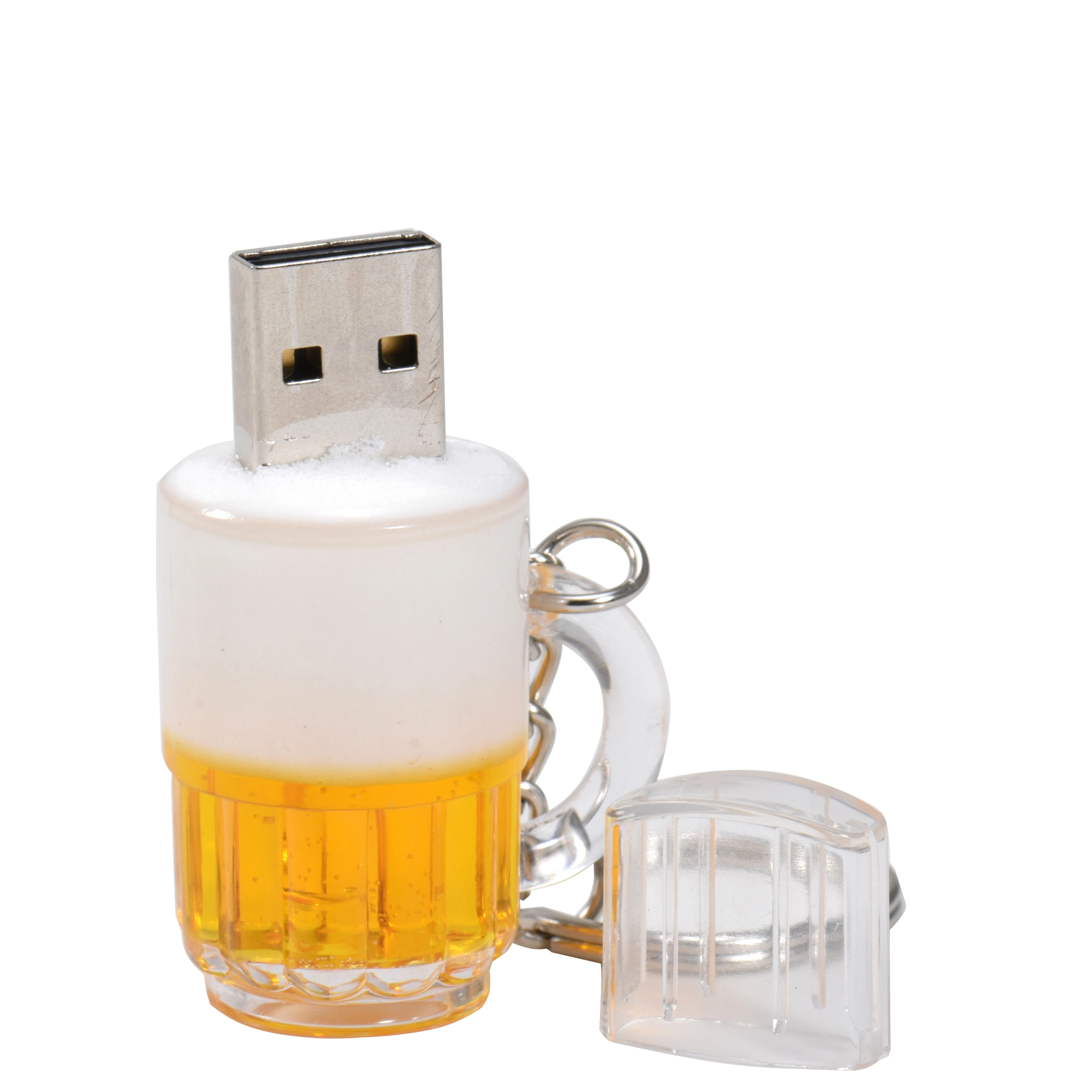 USB-флеш-накопитель в форме пивной кружки объемом 4 ГБ, 8 ГБ, 16 ГБ, 32 ГБ, 64 ГБ, USB 2,0