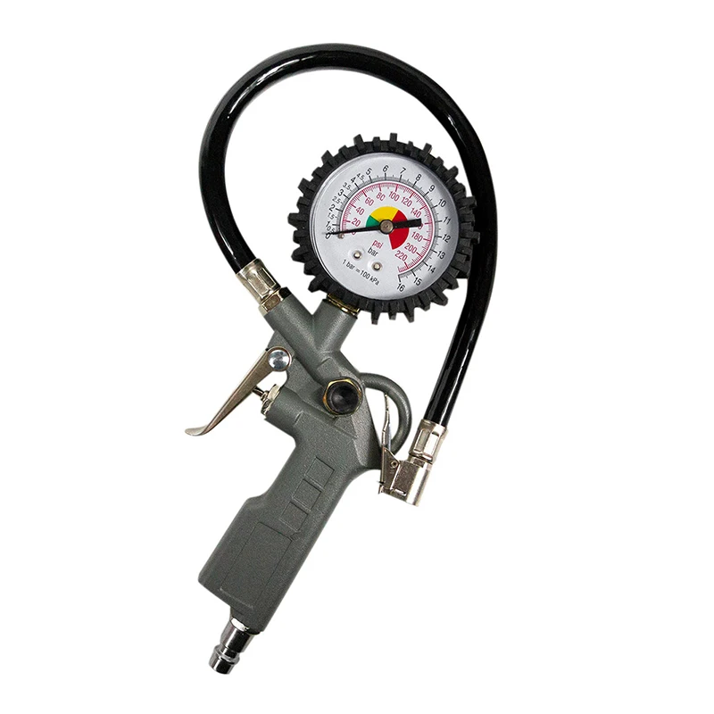 Tire inflation gun Tire Pressure Gauge Suitable for Compressor Car Motorcycle Bicycle Truck