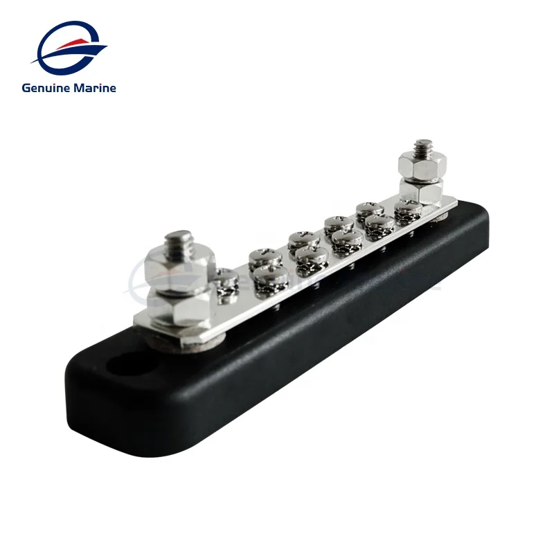Genuine Marine Output Screws Aluminium BusBar Electrical 12V Input Studs Marine Terminal Bus Bar For Boat Ship Yacht