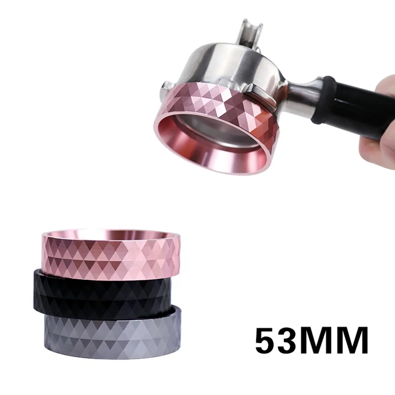 Customized Multi-Color Pink Gray Black Coffee Tools Machine Accessories 51Mm 53Mm Espresso Magnetic Dosing Ring