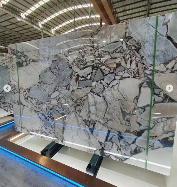 Natural translucent quartzite slab marble laminate wall panel high quality marble flooring border designs for hall