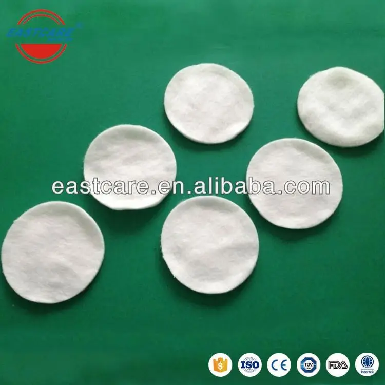 
100% Cosmetic cotton wool pads in manufacturers 