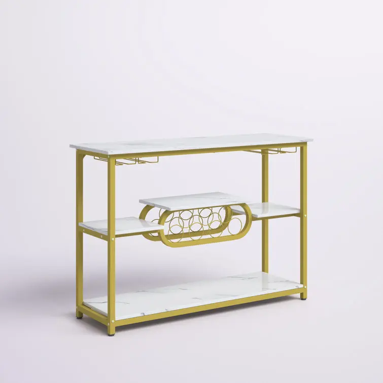 Monique 7 Bottle Floor Wine Bottle Rack wooden bottle shape wine rack